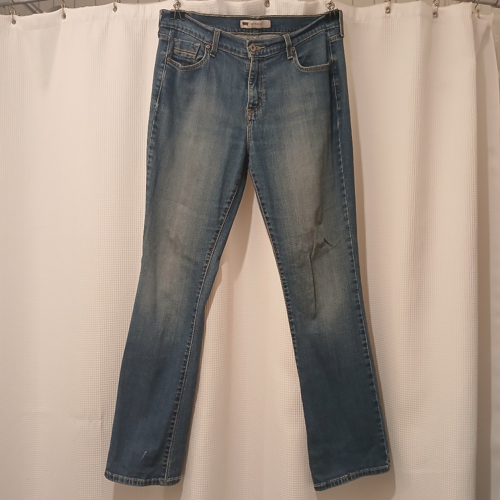 Levi's 515 Women's Classic Blue Leather Tag  Bootcut Jeans